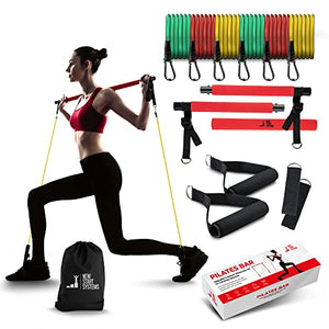 NEW START SYSTEMS - Pilates Bar Kit with Resistance Bands [3 Pairs] - – New  Start Systems