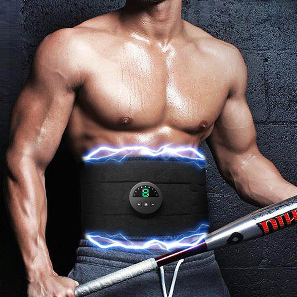 Electric Fitness Vibration Belt Remote Control EMS Muscle